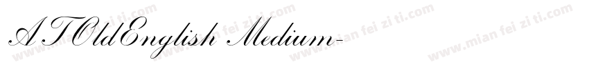 ATOldEnglish Medium字体转换